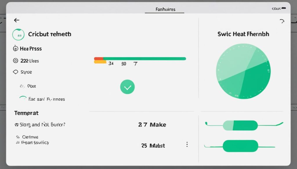 Cricut Heat App Interface