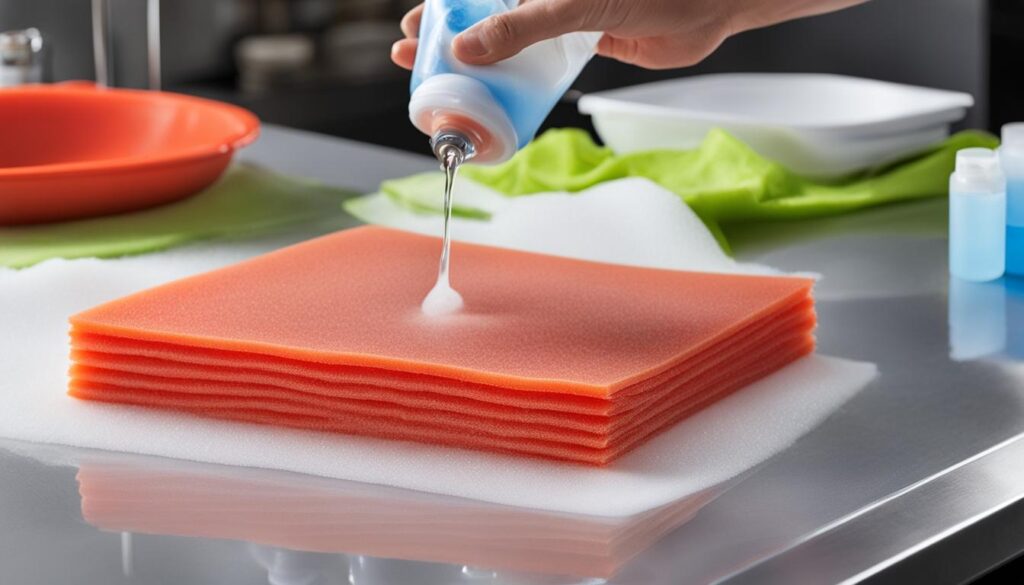 Teflon sheet cleaning techniques