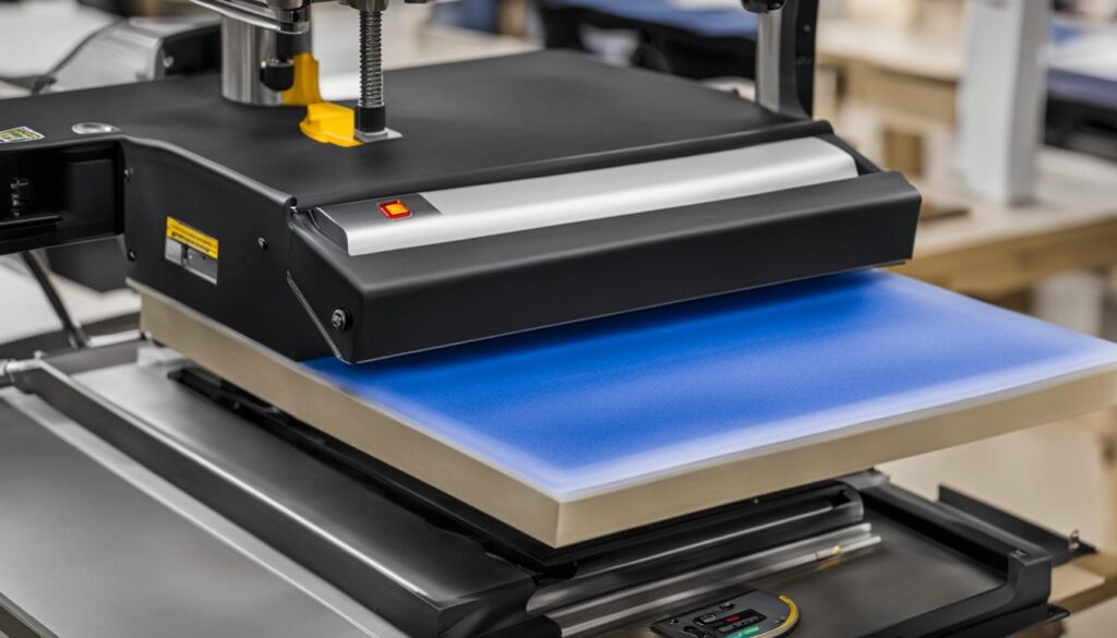 Using Teflon sheets to prevent melted items on a heat press