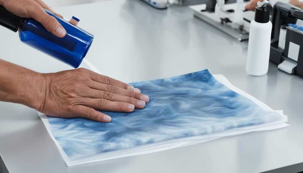 cleaning teflon sheet with sublimation ink stains