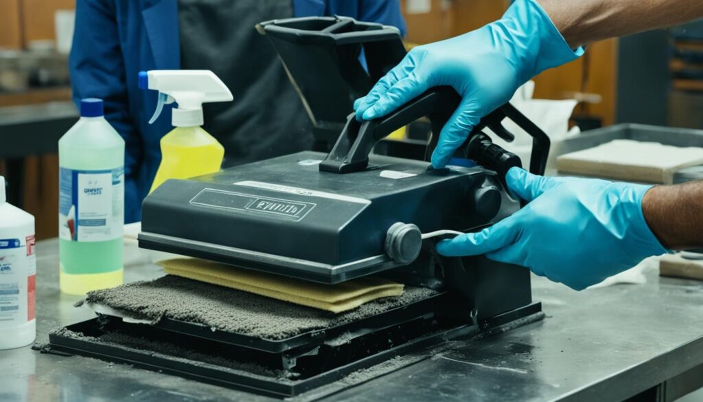 common heat press cleaning blunders