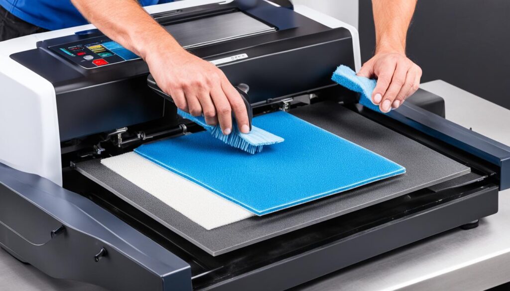 heat press cleaning best practices