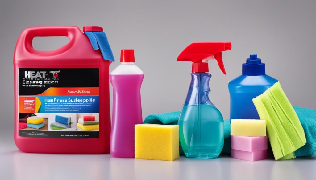 heat press cleaning supplies