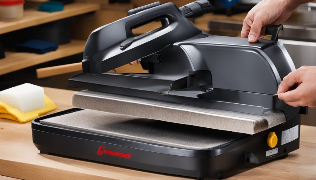 heat press cleaning tips and tricks