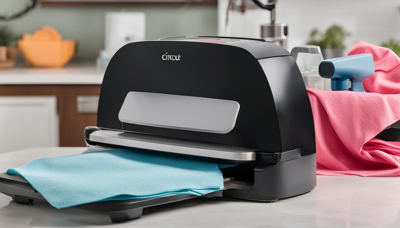 how do you clean the cricut heat press