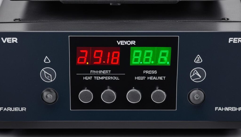 vevor heat press temperature controller